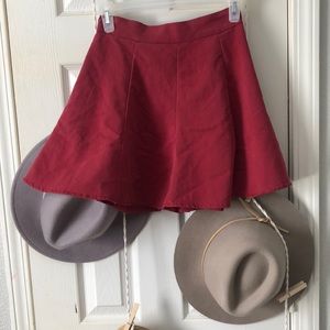 Suede like material skater skirt!
